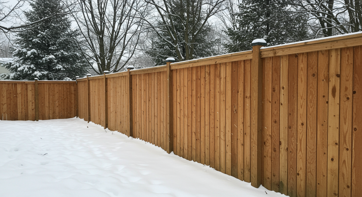 How to Protect a Wooden Fence from Snow and Ice Damage